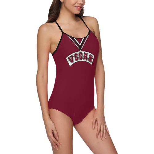 Vegan Cheerleader Strap Swimsuit ( Model S05)