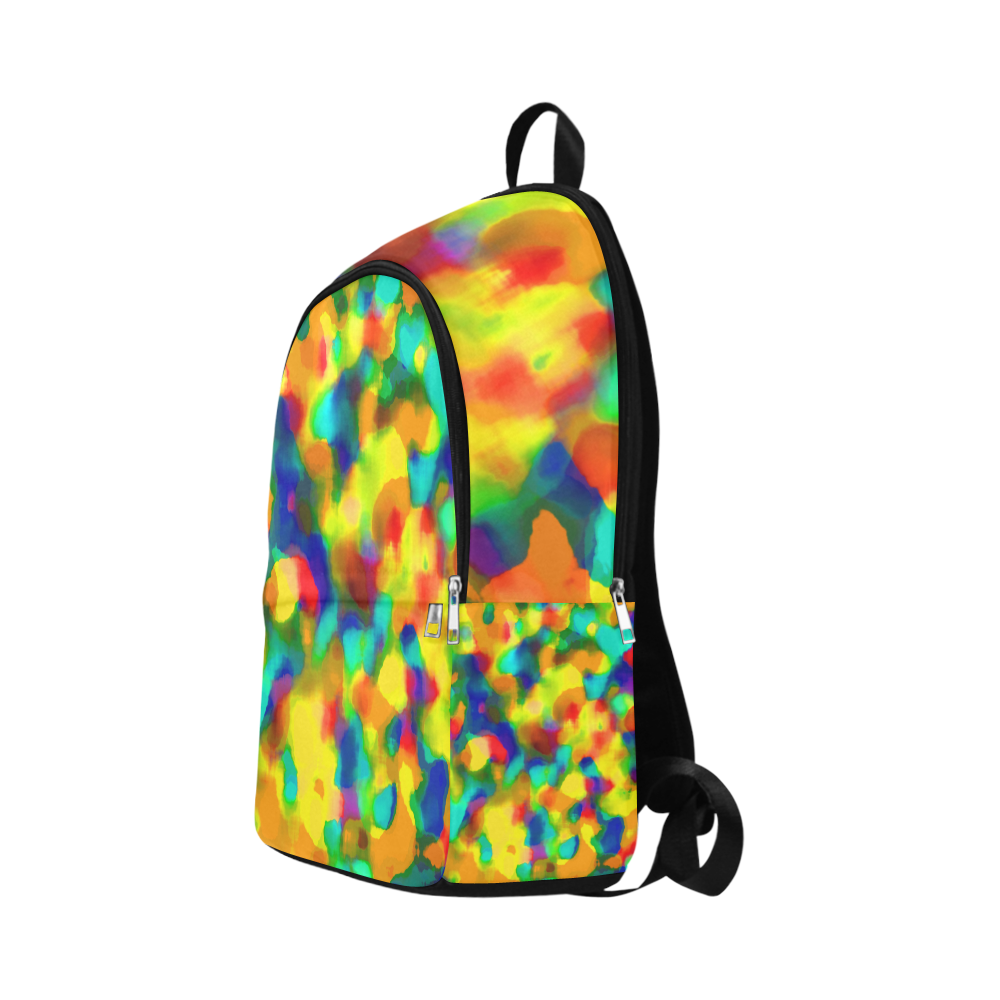 Colorful watercolors texture Fabric Backpack for Adult (Model 1659)