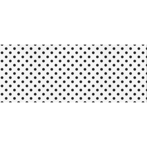 Black Polka Dots on White Gift Wrapping Paper 58"x 23" (5 Rolls)