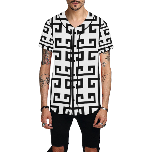 Classic All Over Print Baseball Jersey for Men (Model T50)