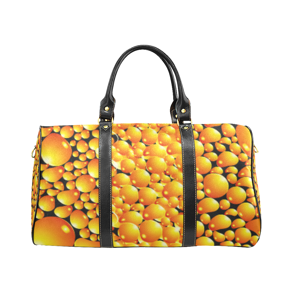 yellow bubble New Waterproof Travel Bag/Small (Model 1639)