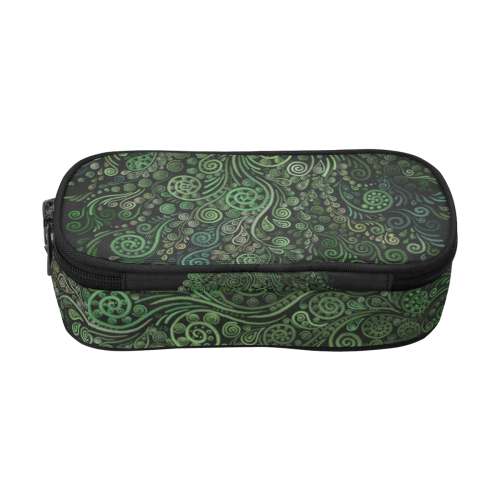 3D Psychedelic Abstract Fantasy Tree Greenery Pencil Pouch/Large (Model 1680)