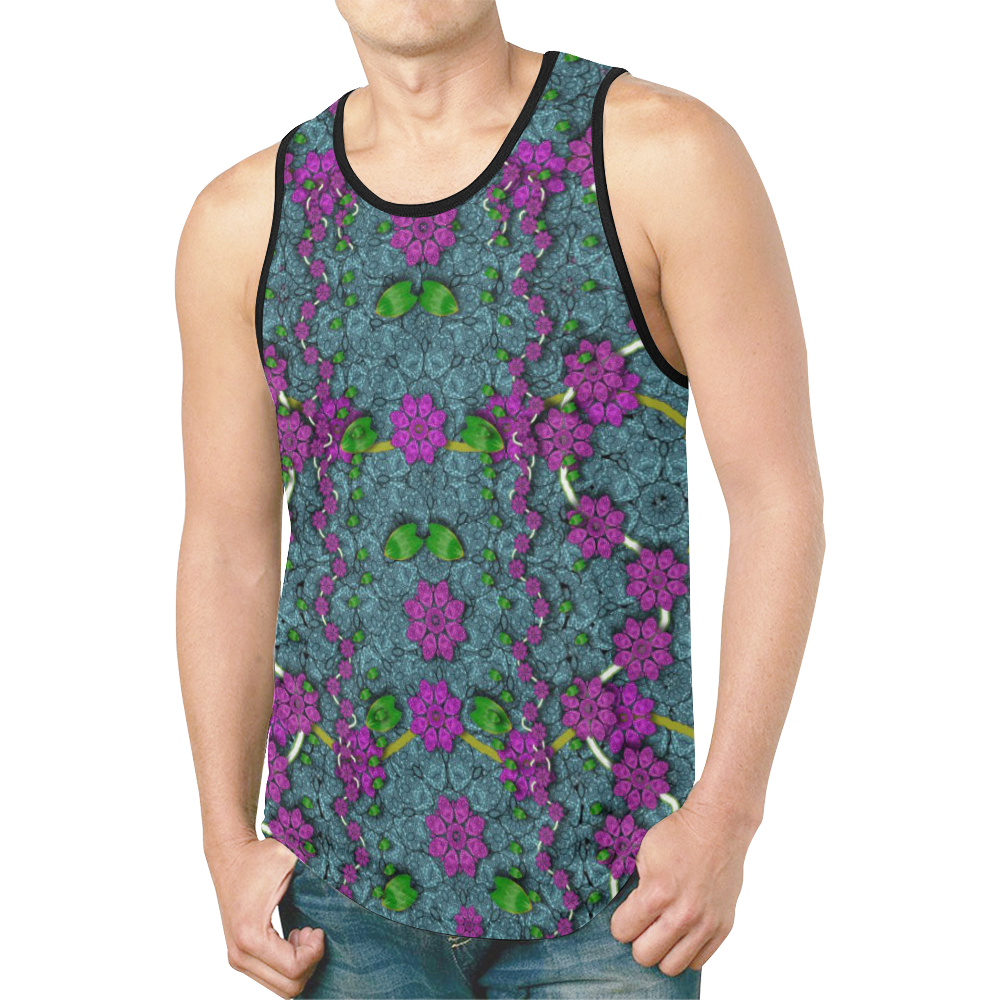 the most beautiful flower forest on earth New All Over Print Tank Top for Men (Model T46)
