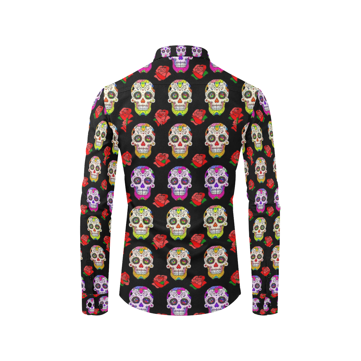 Skull by PopartLover Men's All Over Print Casual Dress Shirt (Model T61)