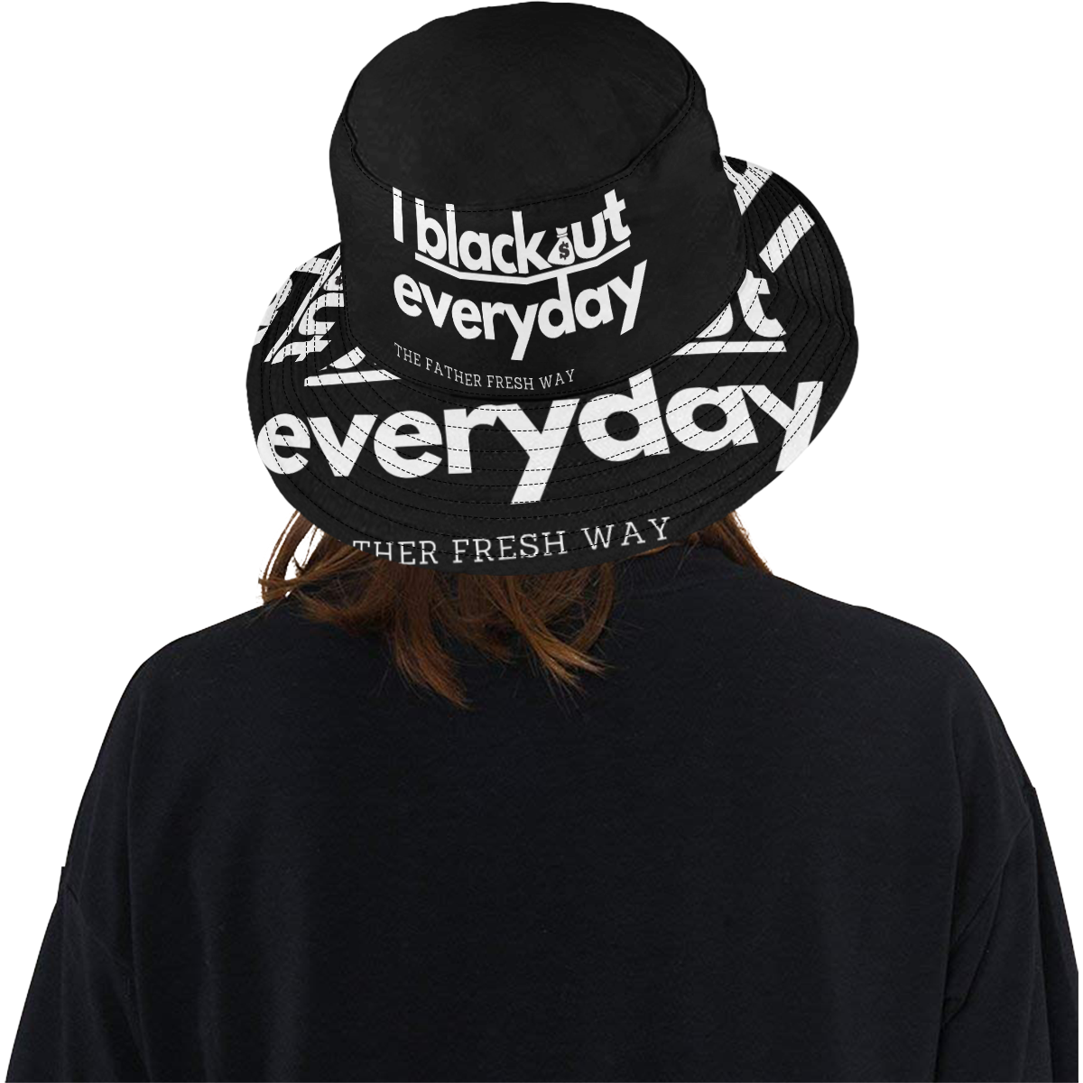 I blackout everyday All Over Print Bucket Hat