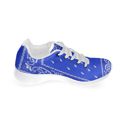 Blue Bandana Men-White Men’s Running Shoes (Model 020)