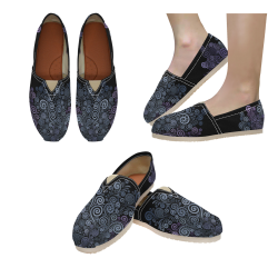 3d Psychedelic Ultra Violet Powder Pastel Women's Classic Canvas Slip-On (Model 1206)