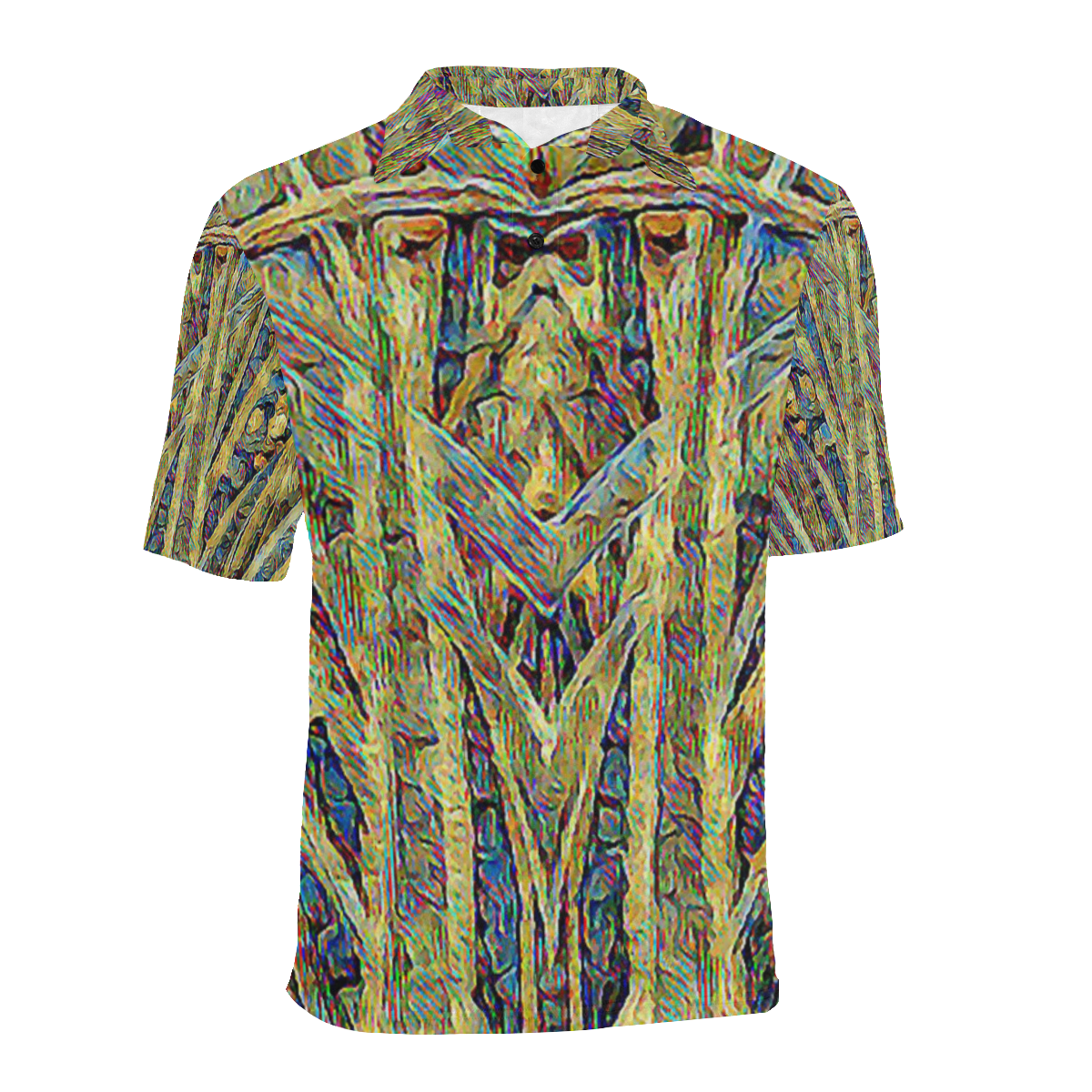 Running by the River Men's All Over Print Polo Shirt (Model T55)