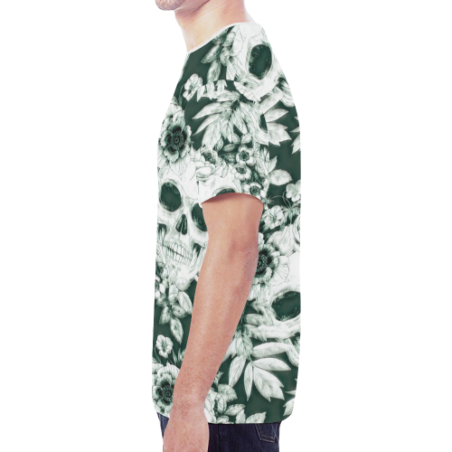 Woke Skulls B&W Festival 9 New All Over Print T-shirt for Men (Model T45)