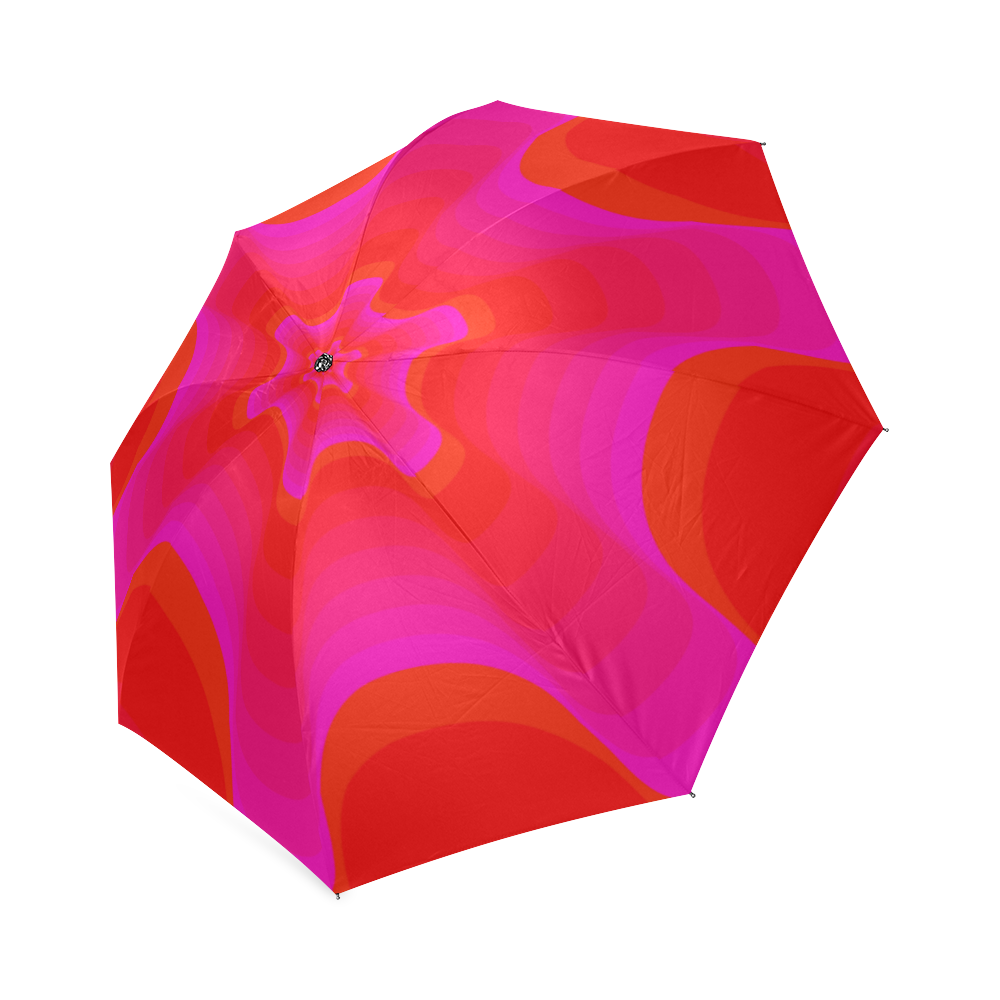 Pink red shell Foldable Umbrella (Model U01)