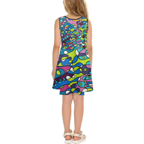 January Girls' Sleeveless Sundress (Model D56)