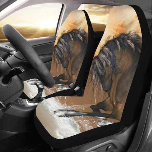 Wonderful horse with water splash Car Seat Covers (Set of 2)