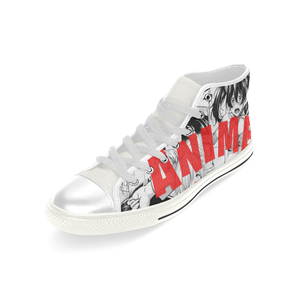 Anime world Men’s Classic High Top Canvas Shoes (Model 017)