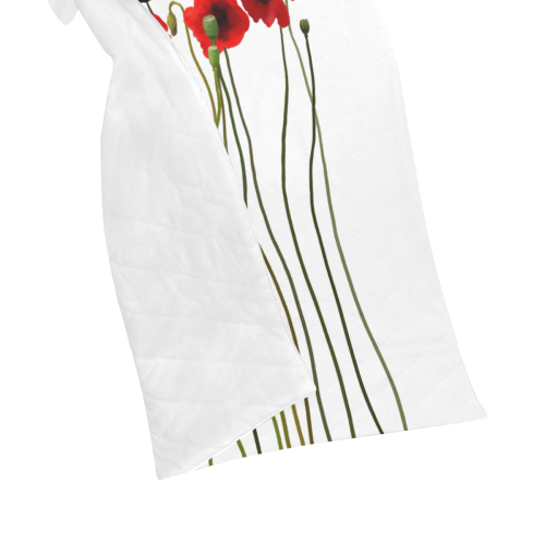 Poppies Floral Design Papaver somniferum Quilt 50"x60"