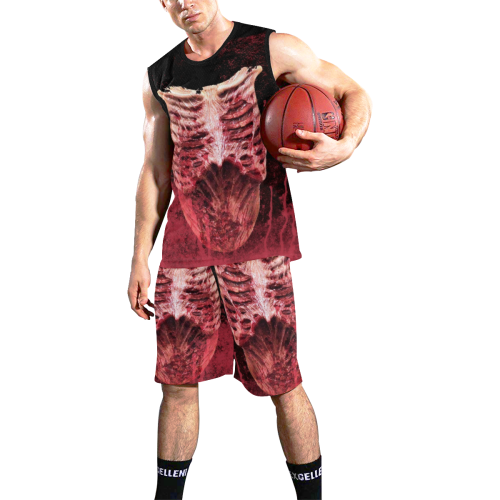 Scary Blood by Artdream All Over Print Basketball Uniform
