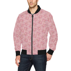 Cat with Violin Pattern All Over Print Bomber Jacket for Men (Model H31)