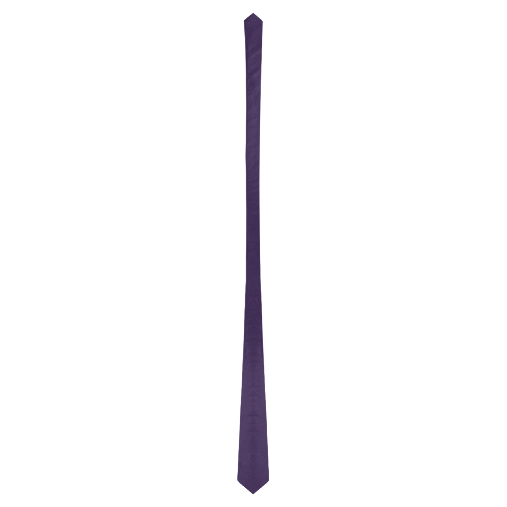 color Russian violet Classic Necktie (Two Sides)