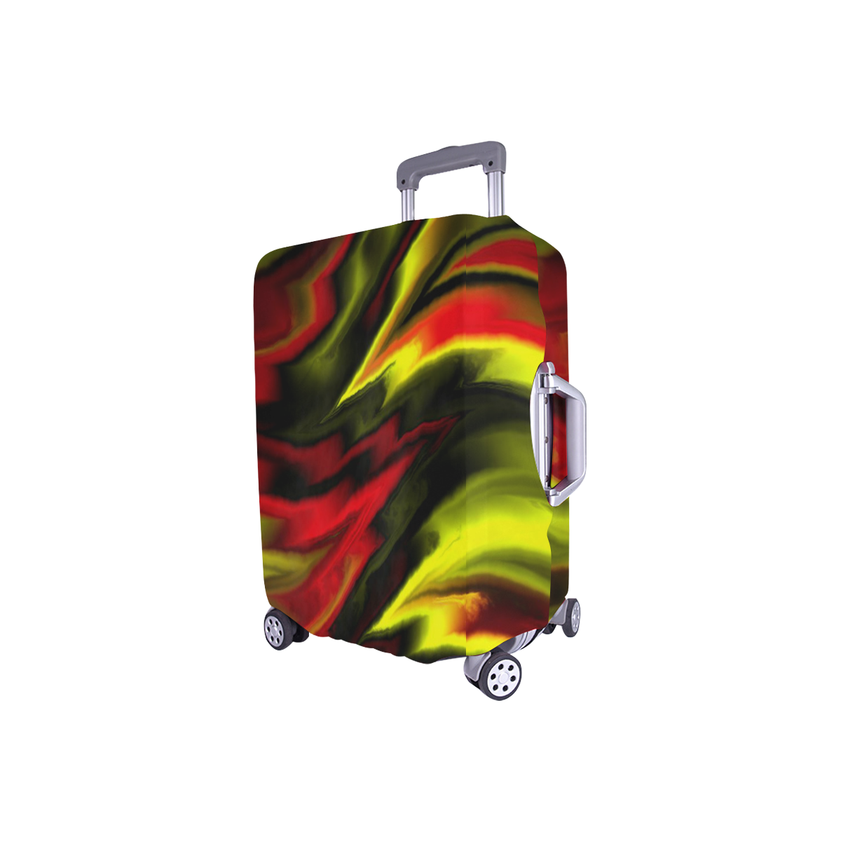 fractal waves B by JamColors Luggage Cover/Small 18"-21"