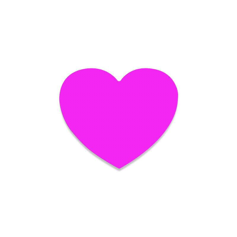 color fuchsia / magenta Heart Coaster