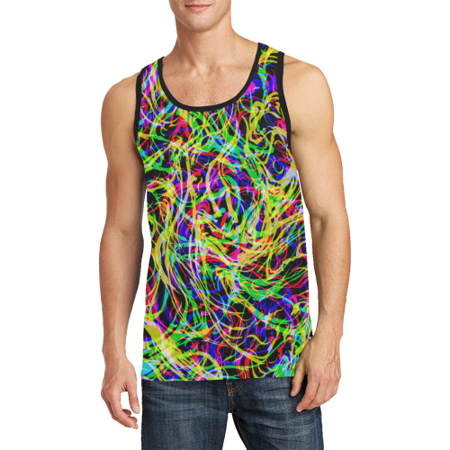 colorful abstract pattern Men's All Over Print Tank Top (Model T57)