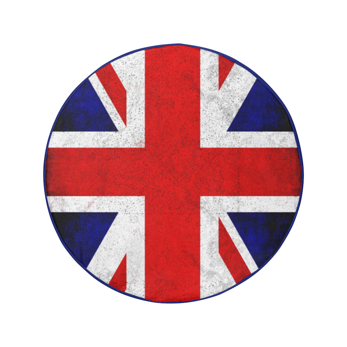 United Kingdom Union Jack Flag - Grunge 2 34 Inch Spare Tire Cover