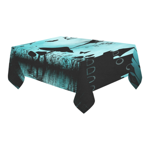 Dancing in the night Cotton Linen Tablecloth 60" x 90"