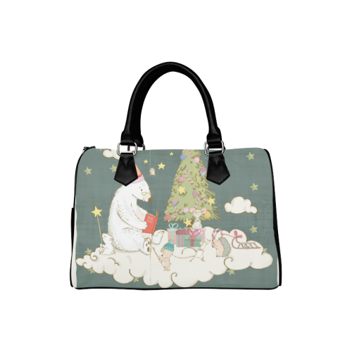 Cute Christmas Dreams Boston Handbag (Model 1621)