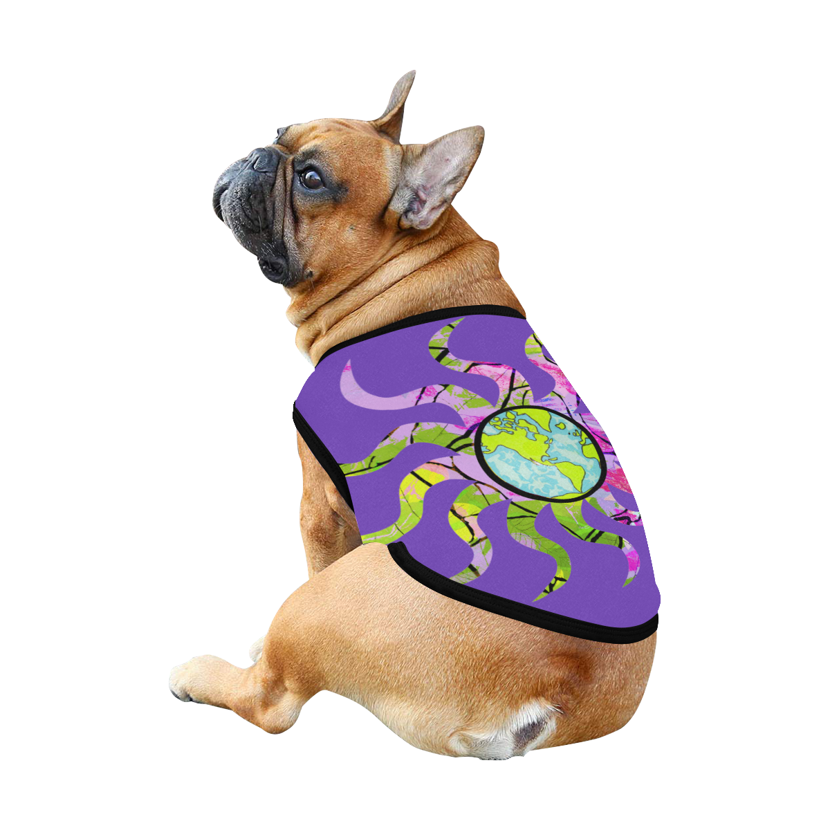 Earth Sun 2 Doggie Jacket All Over Print Pet Tank Top