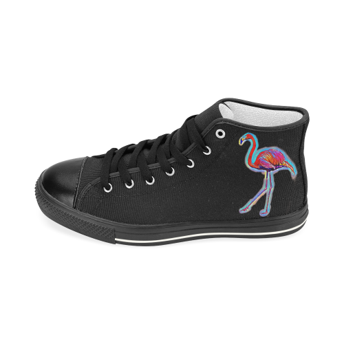 Flamingo Men’s Classic High Top Canvas Shoes (Model 017)