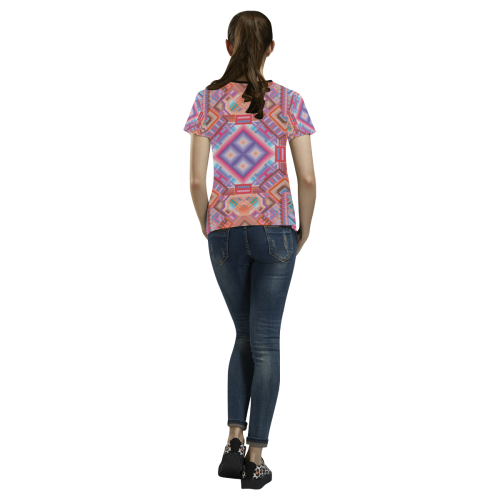 Researcher All Over Print T-shirt for Women/Large Size (USA Size) (Model T40)