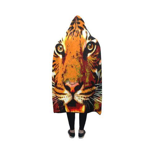 TIGER 14 Hooded Blanket 50''x40''