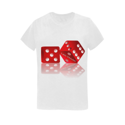 Las Vegas Craps Dice Women's T-Shirt in USA Size (Two Sides Printing)