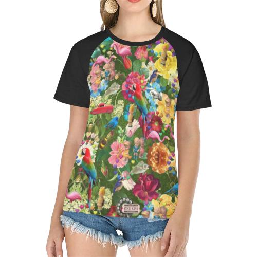 Is it Springtime Yet? Women's Raglan T-Shirt/Front Printing (Model T62)