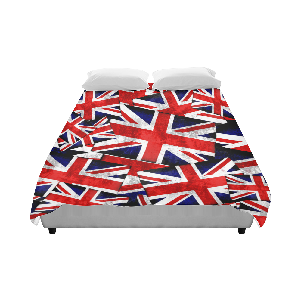 Union Jack British UK Flag Duvet Cover 86"x70" ( All-over-print)