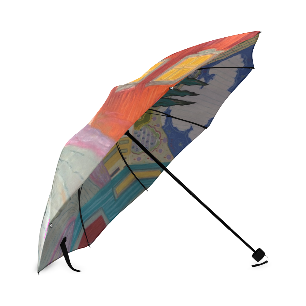 Jacaranda Time in SMA Foldable Umbrella (Model U01)