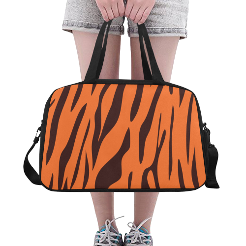 Zebra orange Fitness Handbag (Model 1671)