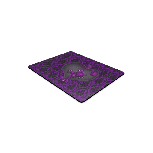 Gothic Purple Heart Rectangle Mousepad