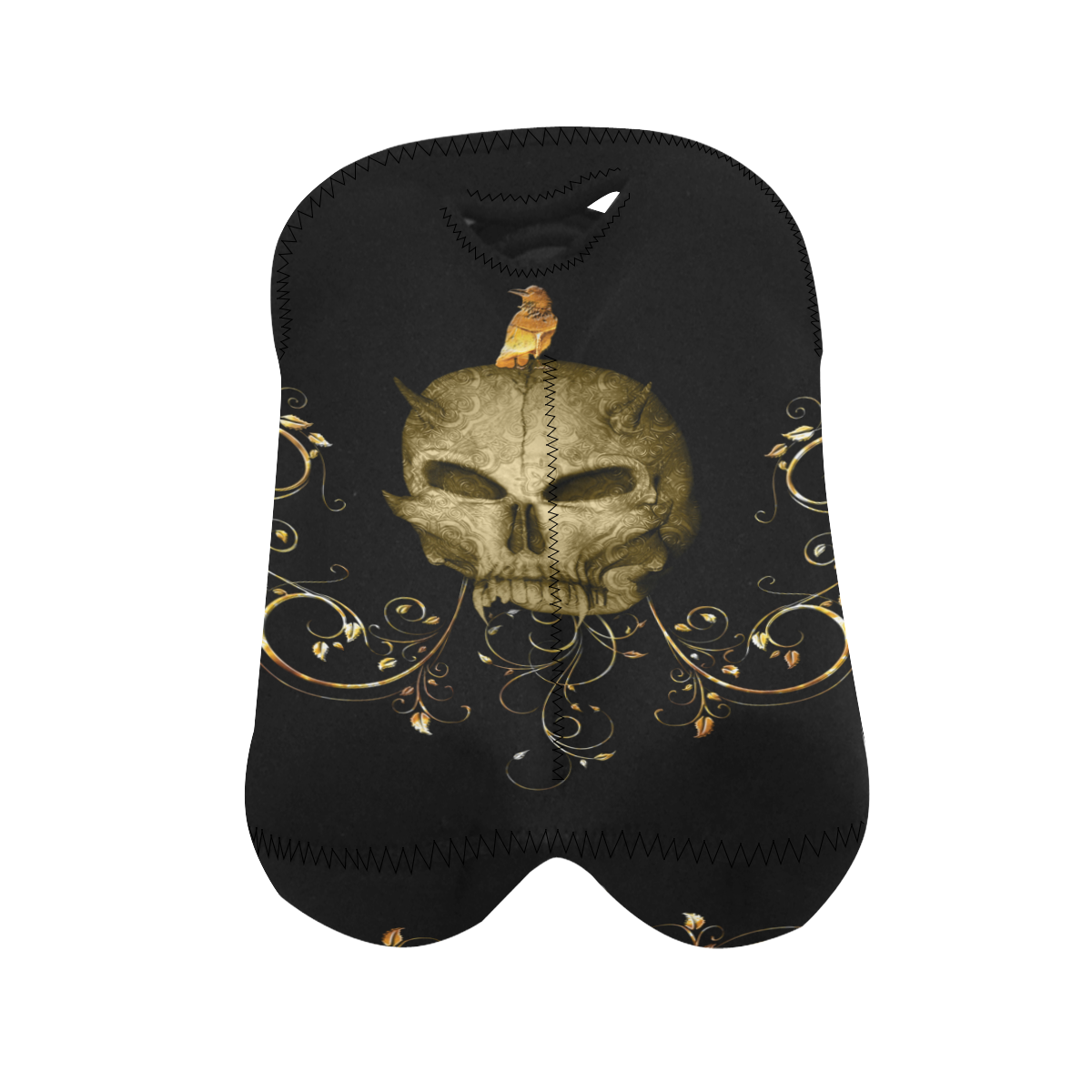 The golden skull 2-Bottle Neoprene Wine Bag