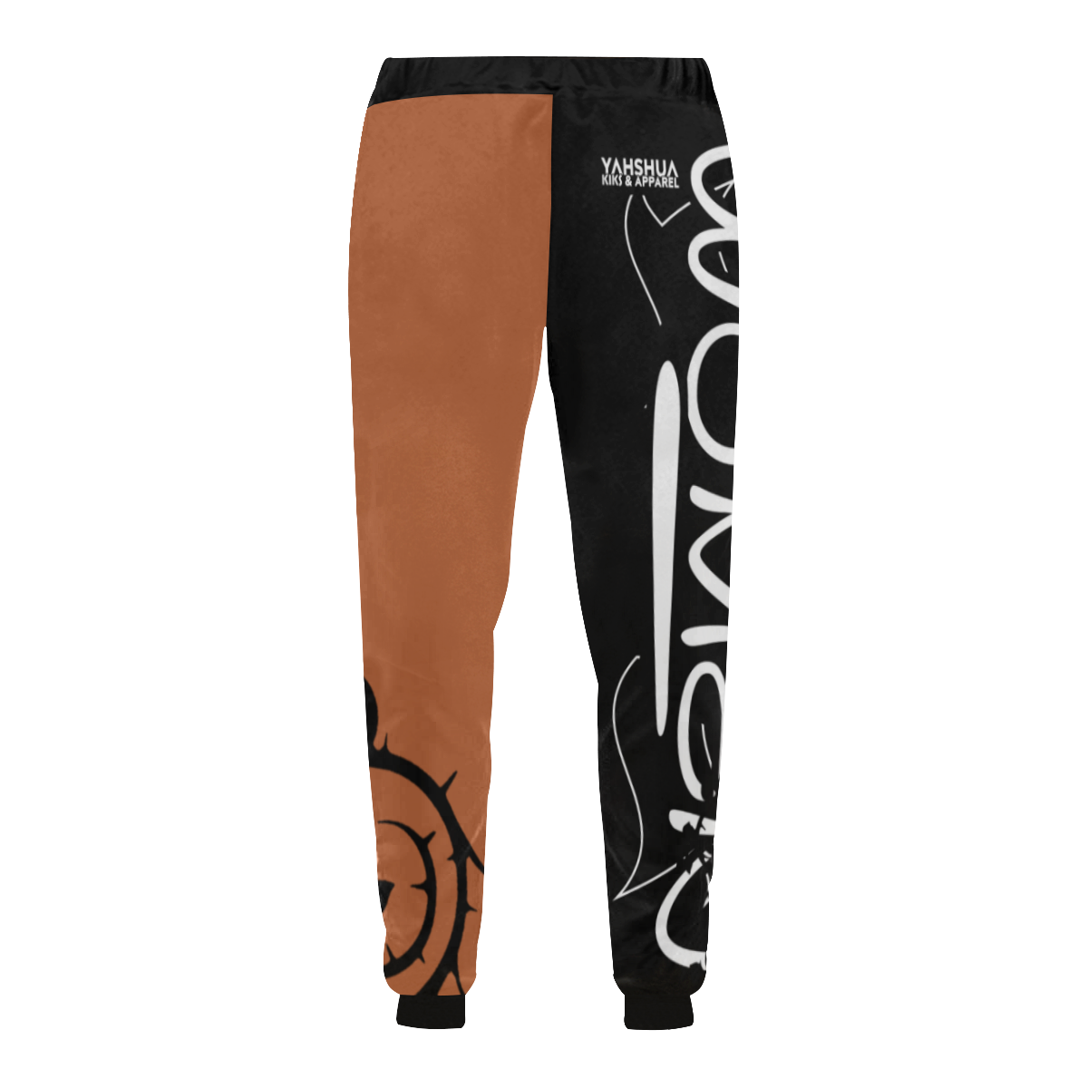 Brown/Black Unisex All Over Print Sweatpants (Model L11)