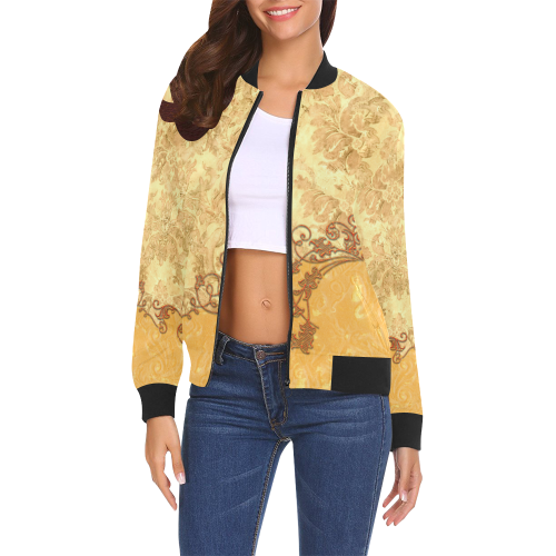 Atouch of vintage All Over Print Bomber Jacket for Women (Model H19)