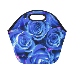 roses are blue Neoprene Lunch Bag/Small (Model 1669)