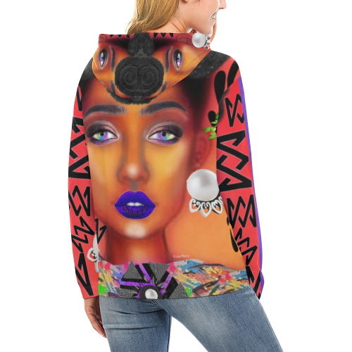anoiting artsadd 3 All Over Print Hoodie for Women (USA Size) (Model H13)