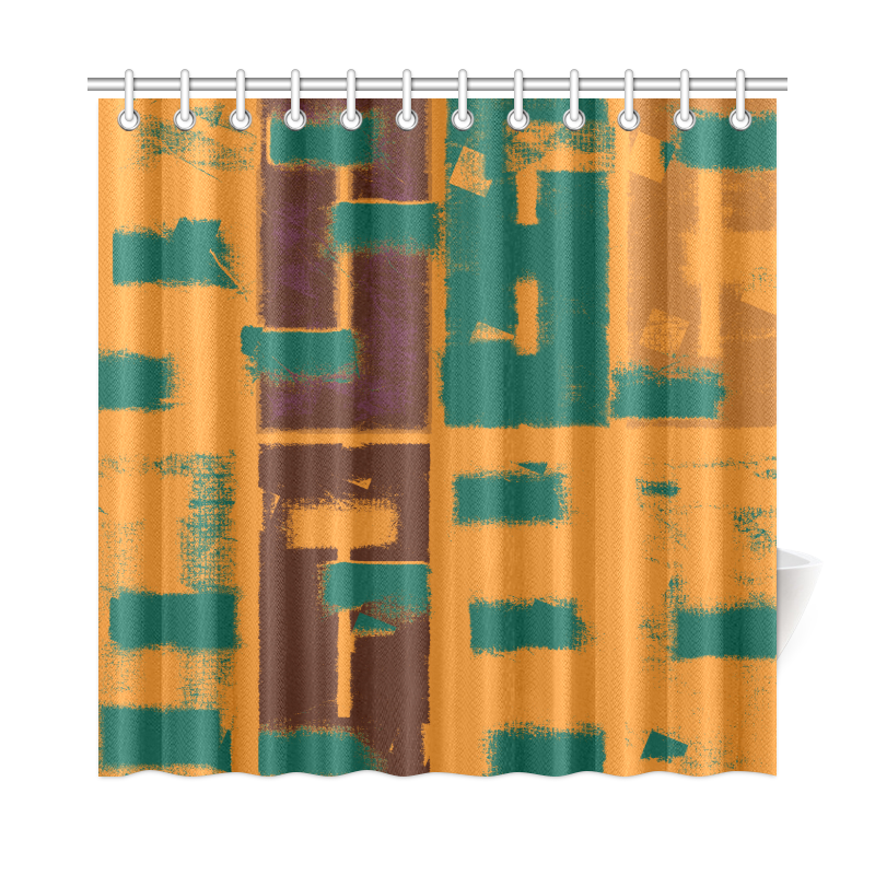 Orange texture Shower Curtain 72"x72"
