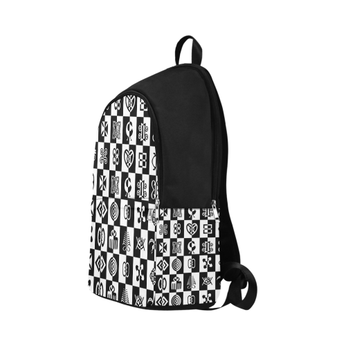 Adinkra CHECCMATE Fabric Backpack for Adult (Model 1659)