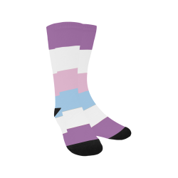 Bigender Flag Men's Custom Socks