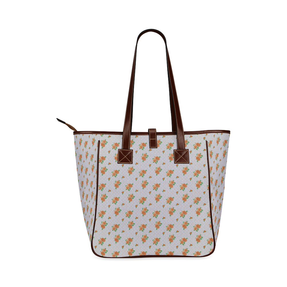 Roses and Pattern 1A by JamColors Classic Tote Bag (Model 1644)