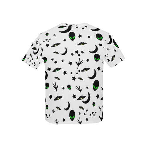 Alien Flying Saucers Stars Pattern Kids' All Over Print T-shirt (USA Size) (Model T40)