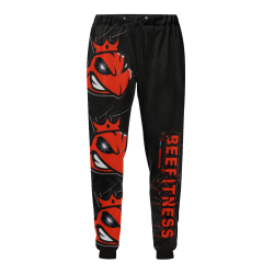 FITNESS BEE SWEATPANTS Men's All Over Print Sweatpants/Large Size (Model L11)