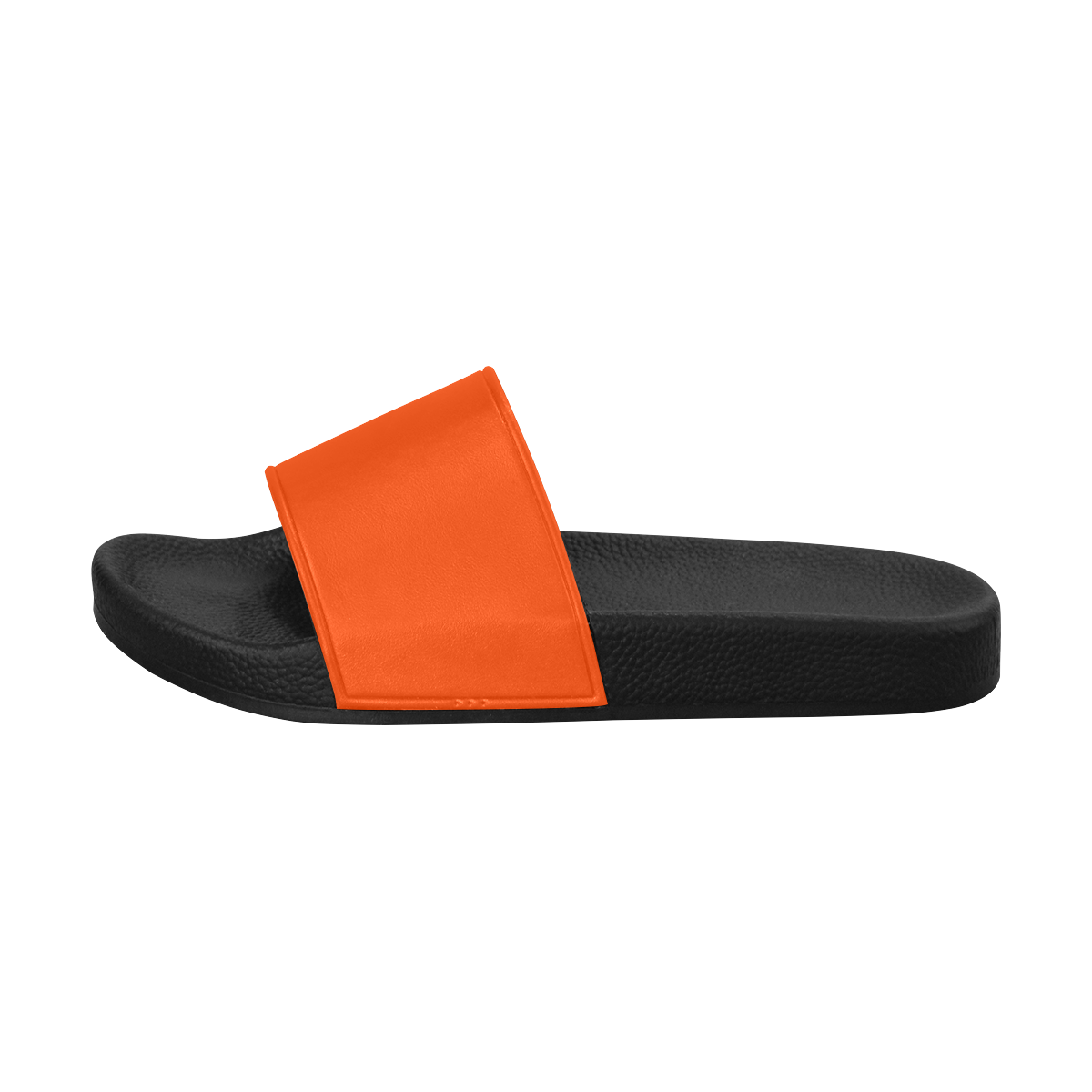 color orange red Men's Slide Sandals (Model 057)