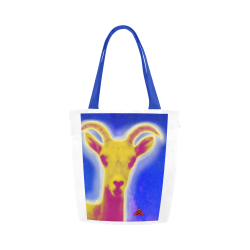 The Lowest of Low Starry Space Goat Canvas Tote Bag (Model 1657)